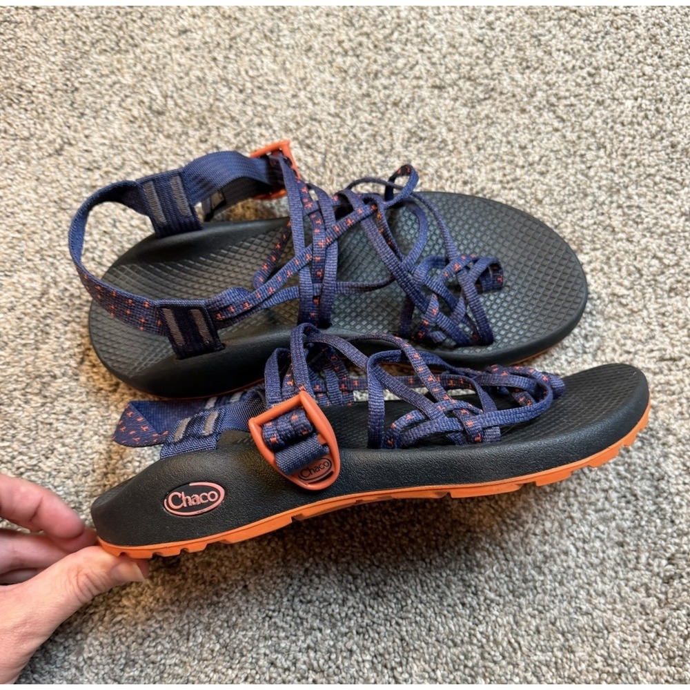 Chaco ZCloud X2 Blue and Orange Sandals Women's Size 9